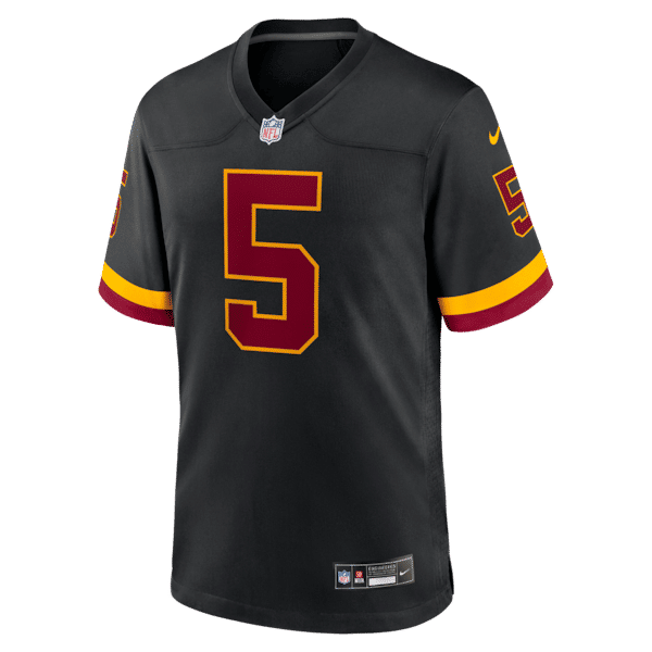 Official-nike Washington Commanders Jayden Daniels Alternate Game Jersey Black