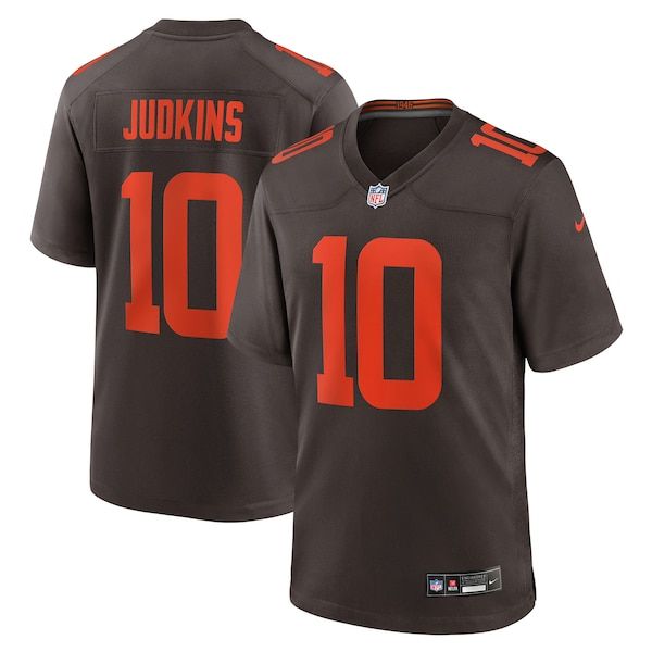 Official-Nike Quinshon Judkins Cleveland Browns Alpha Dawg Game Jersey Brown
