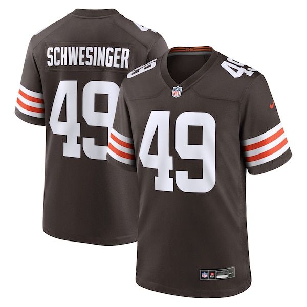 Official-Nike Carson Schwesinger Cleveland Browns Game Jersey Brown