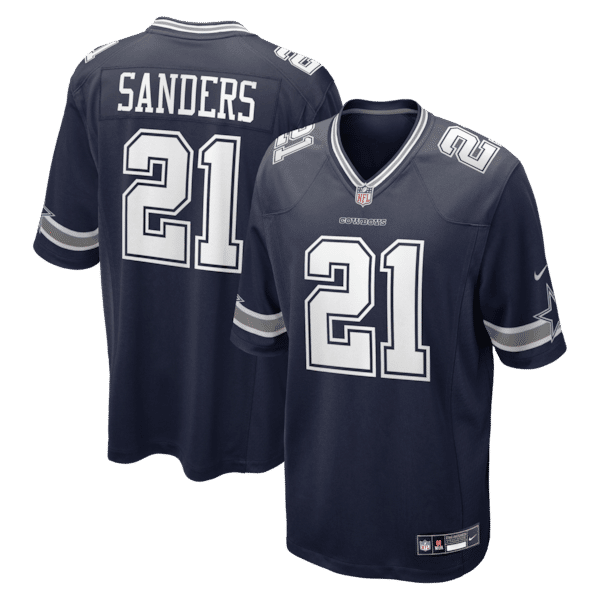 Official-Nike Deion Sanders Dallas Cowboys Team Retired Player Game Jersey Navy