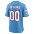 Official-nike Tennessee Titans Oilers Throwback Custom Game Jersey Light Blue