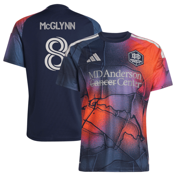 Official-Adidas Jack McGlynn Houston Dynamo FC 2026 Mission Control Replica Jersey Blue