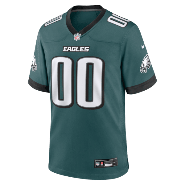Official-nike Philadelphia Eagles Custom Game Jersey Midnight Green
