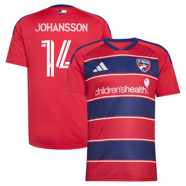 Official-Adidas Herman Johansson FC Dallas 2026 DNA Kit Replica Jersey Red