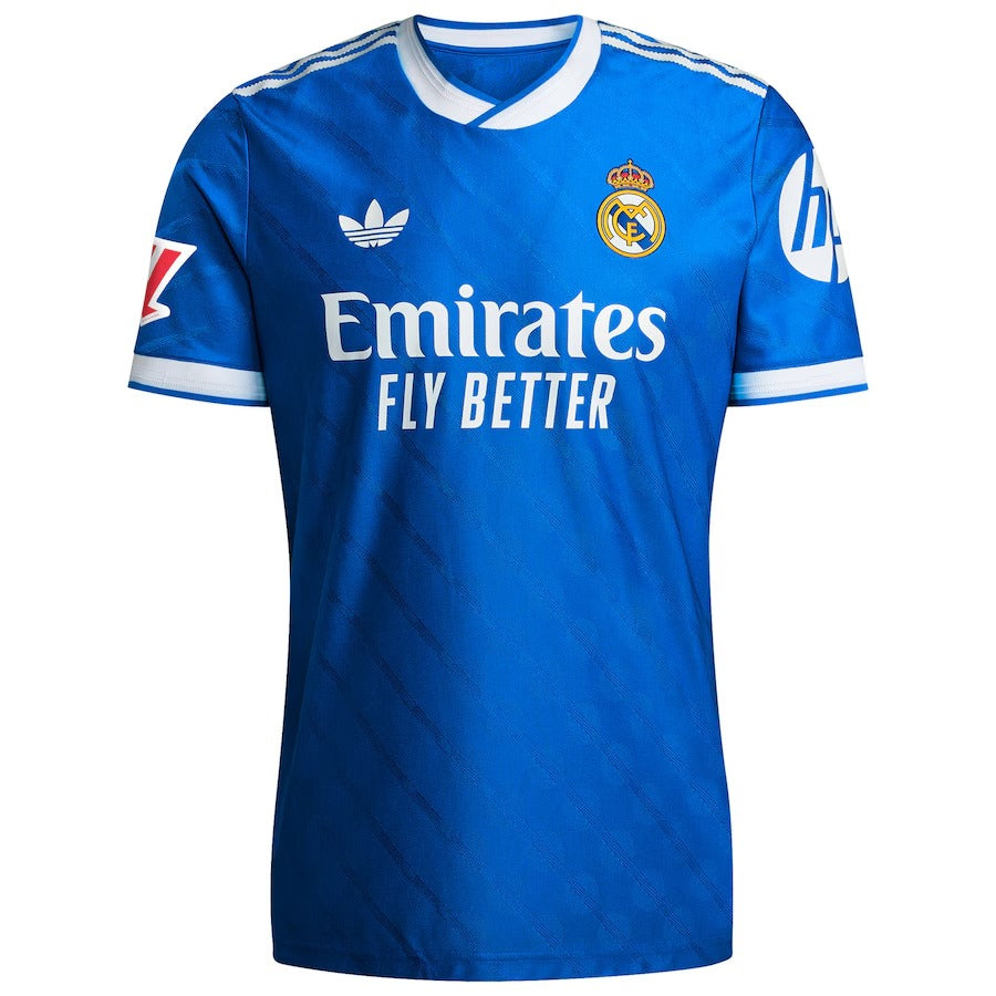 Kylian Mbappé Real Madrid Official-Adidas 2025/26 Third Authentic Player Jersey - Blue