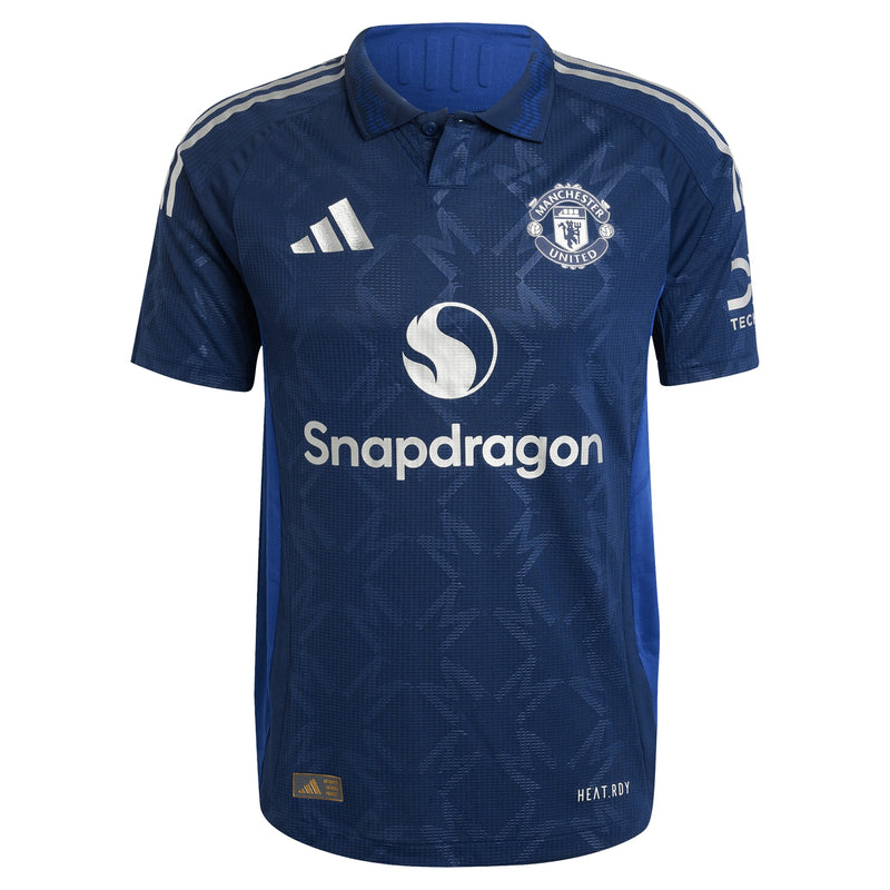 Manchester United adidas Away 2024-2025 Custom Jersey - blue