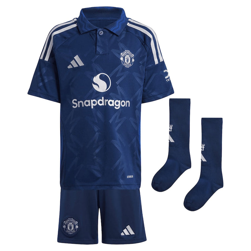 Manchester United EPL adidas Away Shirt 2024-2025 with Højlund 9 printing Jersey - Blue