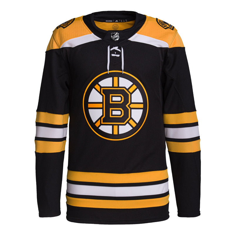 Boston Bruins adidas Home Primegreen Custom Jersey - Black