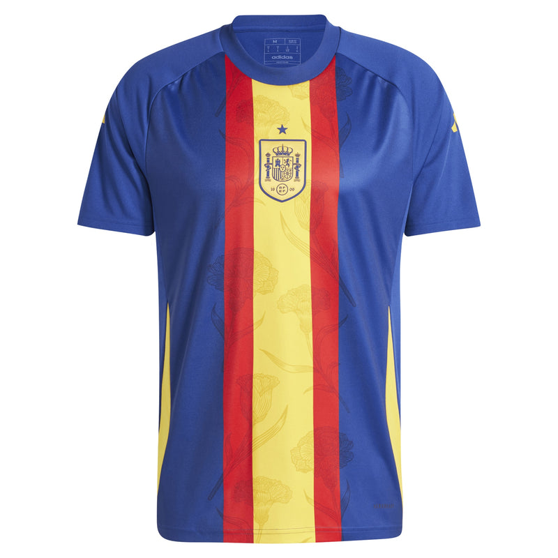 Spain National Team adidas 2024 Pre-Match Top - Blue