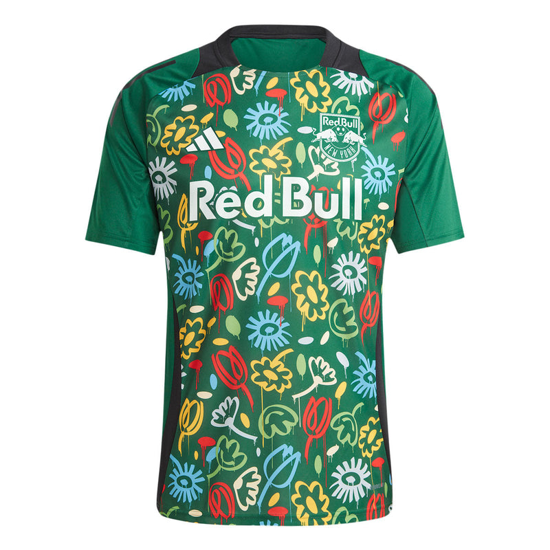 New York Red Bulls adidas 2024 One Planet Pre-Match Top - Green