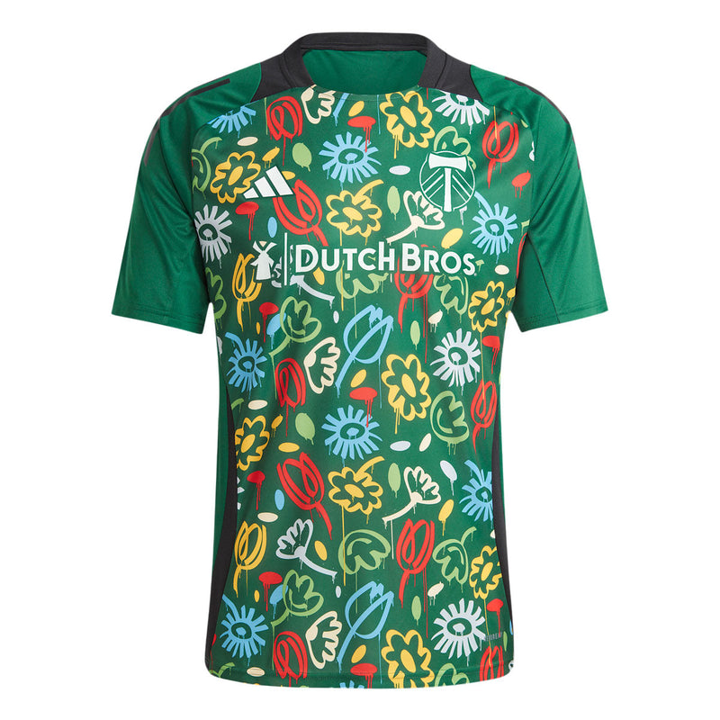 Portland Timbers adidas 2024 One Planet Pre-Match Top - Green