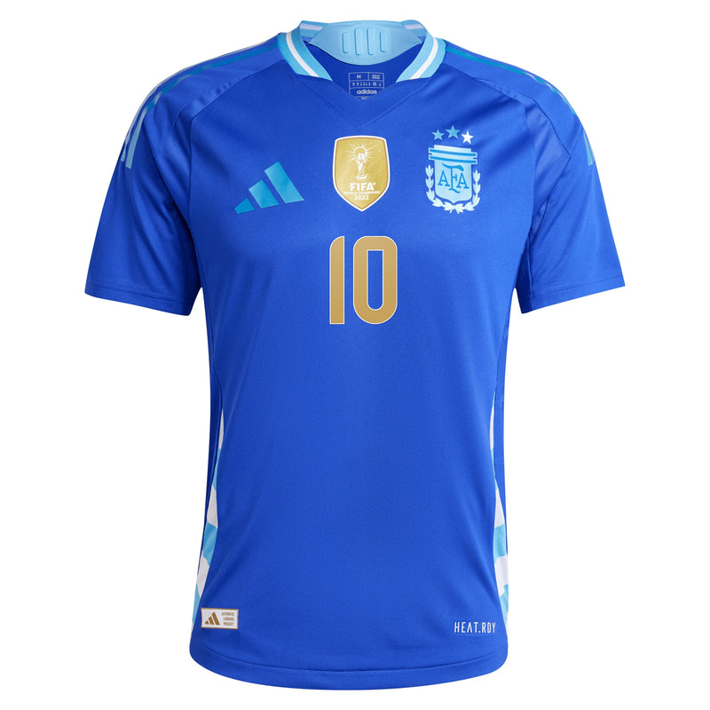 Lionel Messi Argentina National Team adidas 2024 Away Authentic Player Jersey - Blue