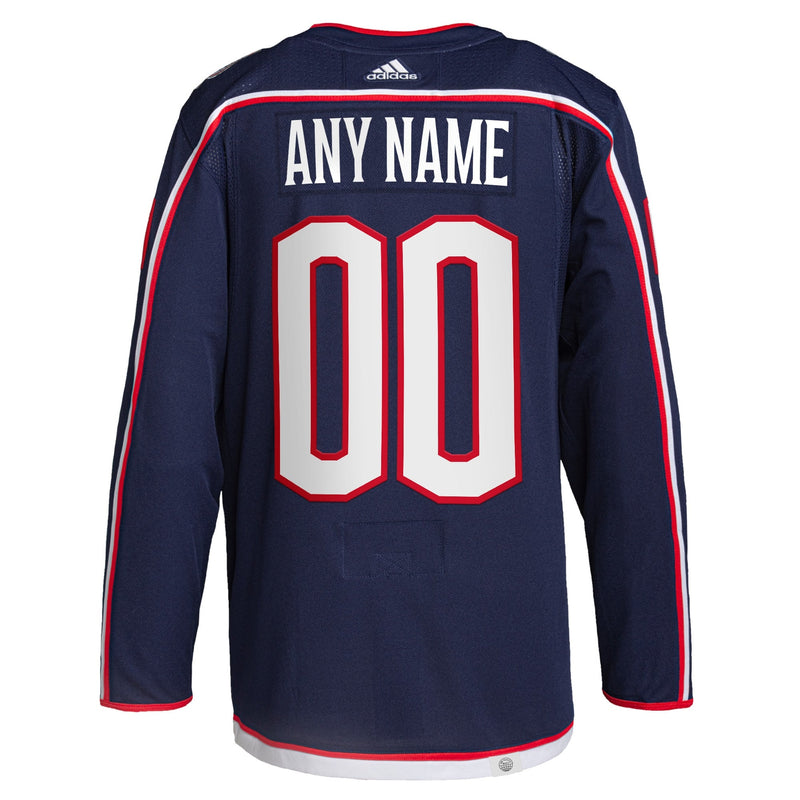 Columbus Blue Jackets adidas Home Primegreen Custom Jersey - Navy