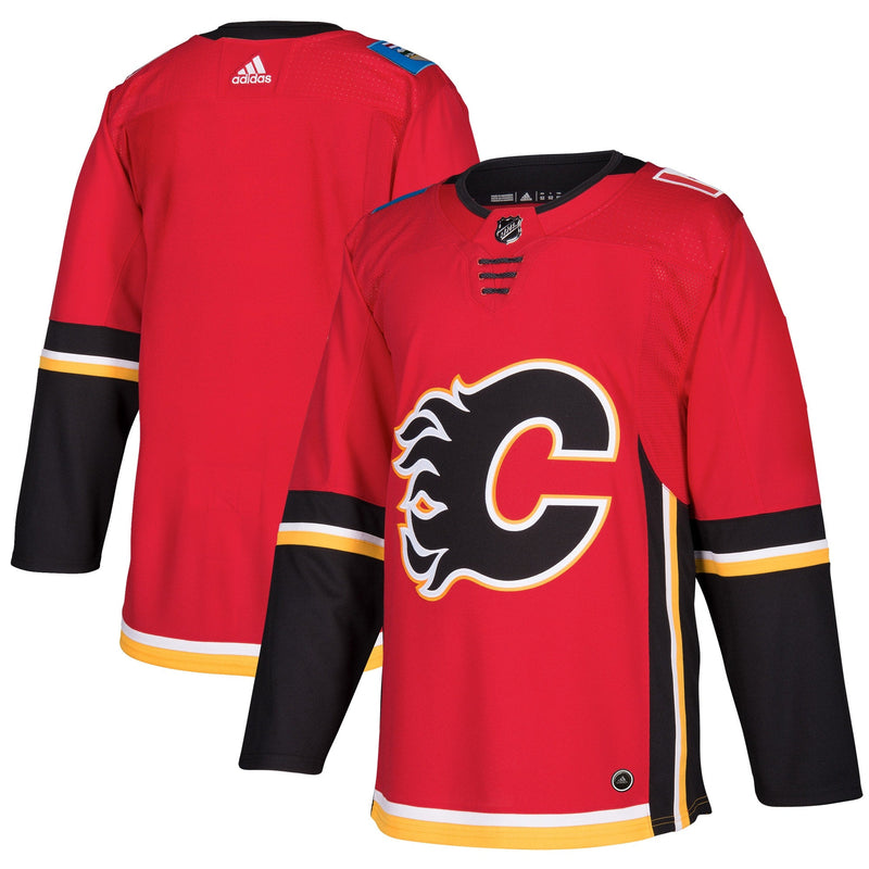 Calgary Flames adidas Home Custom Jersey - Red