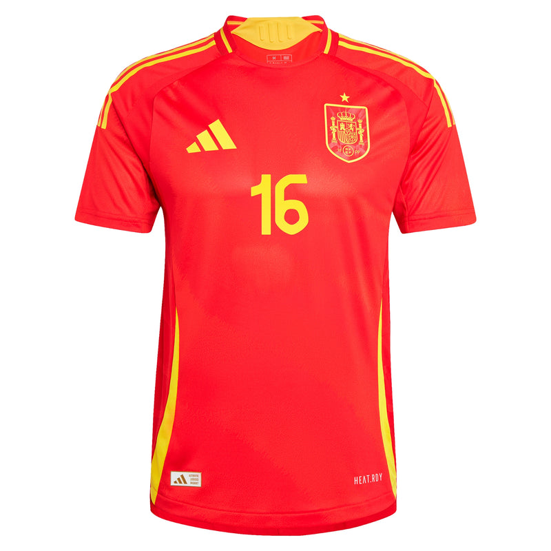 Rodrigo Spain National Team adidas 2024 Home Jersey - Scarlet