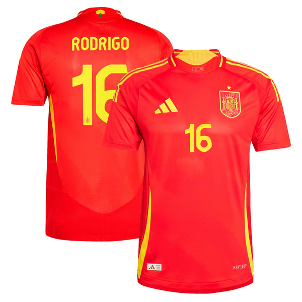 Rodrigo Spain National Team adidas 2024 Home Jersey - Scarlet