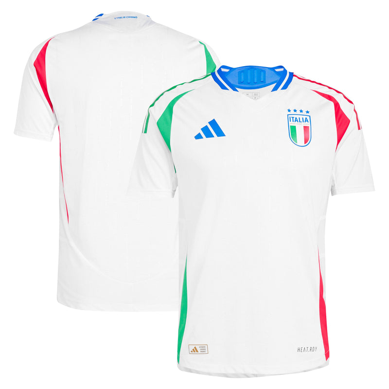 Italy National Team adidas 2024 Away Custom Jersey - White