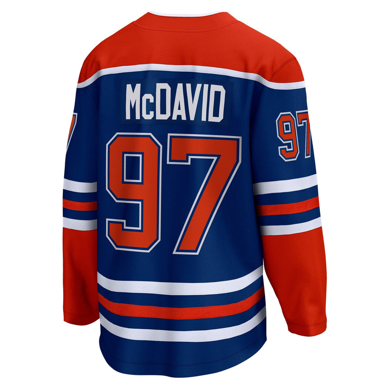 Connor McDavid Edmonton Oilers Fanatics Home Breakaway Jersey - Royalb