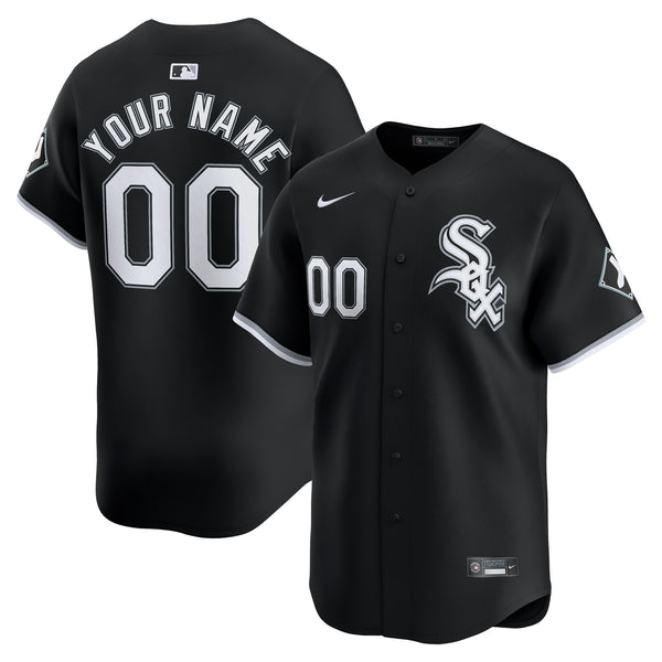 Chicago White Sox Nike Alternate Limited Custom Jersey – Black