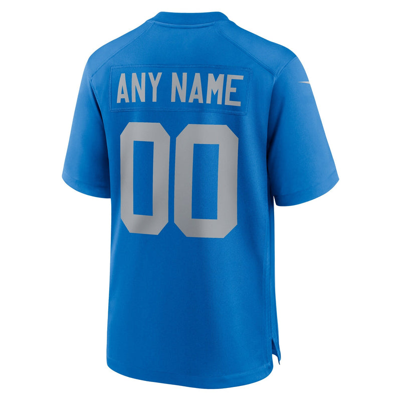 Detroit Lions Nike Alternate Custom Game Jersey - Blue