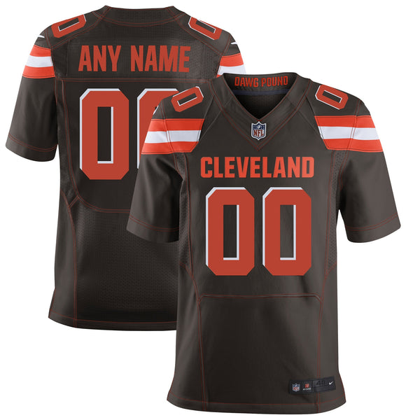 Cleveland Browns Nike Elite Custom Jersey - Brown