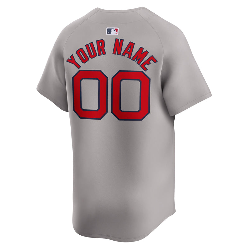 Boston Red Sox Nike Away Limited Custom Jersey - Gray