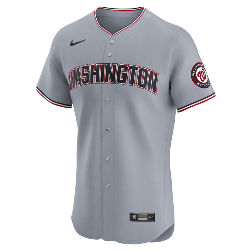 Washington Nationals Nike Road 2024 Jackie Robinson Day Elite Jersey - Gray