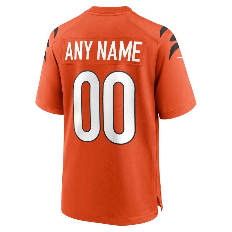 Cincinnati Bengals Nike Alternate Game Custom Jersey - Orange