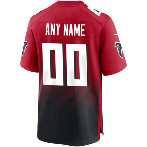 Atlanta Falcons Team Alternate Custom Game Jersey - Red