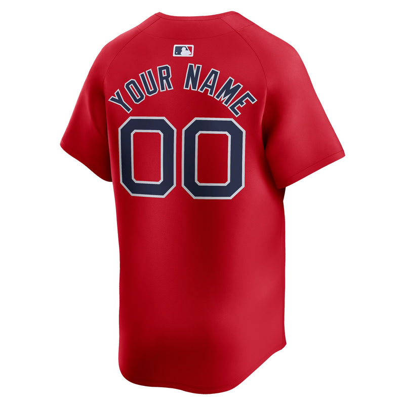 Boston Red Sox Nike Alternate Limited Custom Jersey – Red