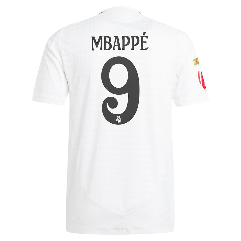 Kylian Mbappé 9 Real Madrid adidas 2024/25 Home Player Jersey - White