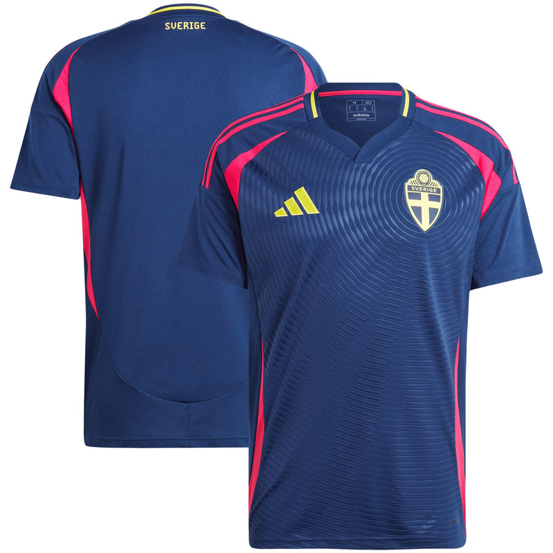 Sweden adidas Away 2024/25 Custom Jersey - Navy