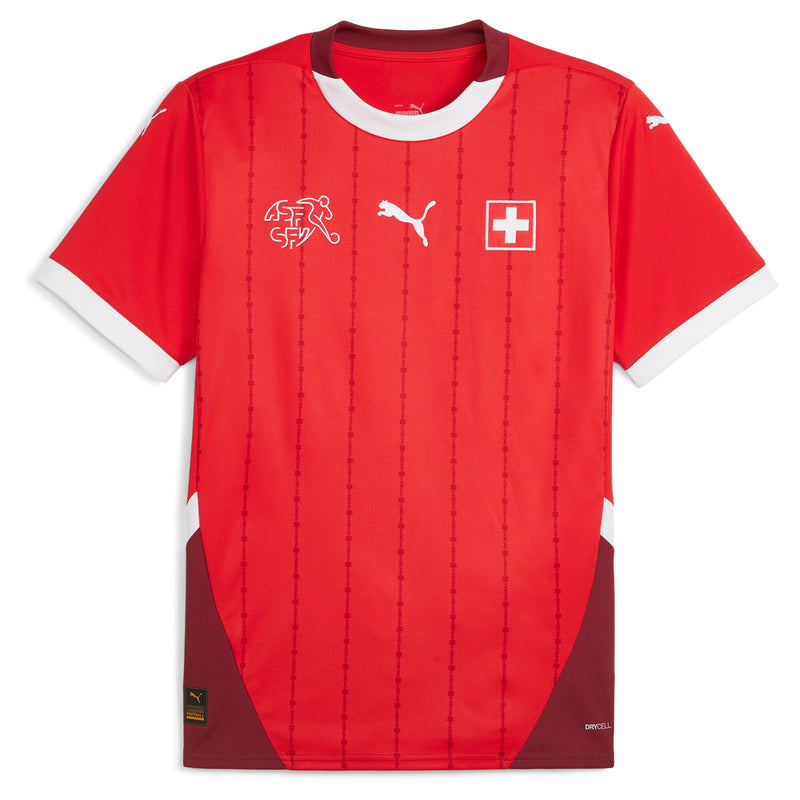 Switzerland Puma Home 2024/25 Custom Jersey - Red