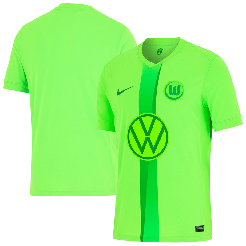 VfL Wolfsburg Nike Home Stadium Shirt - 2024-25 Custom Jersey - Green